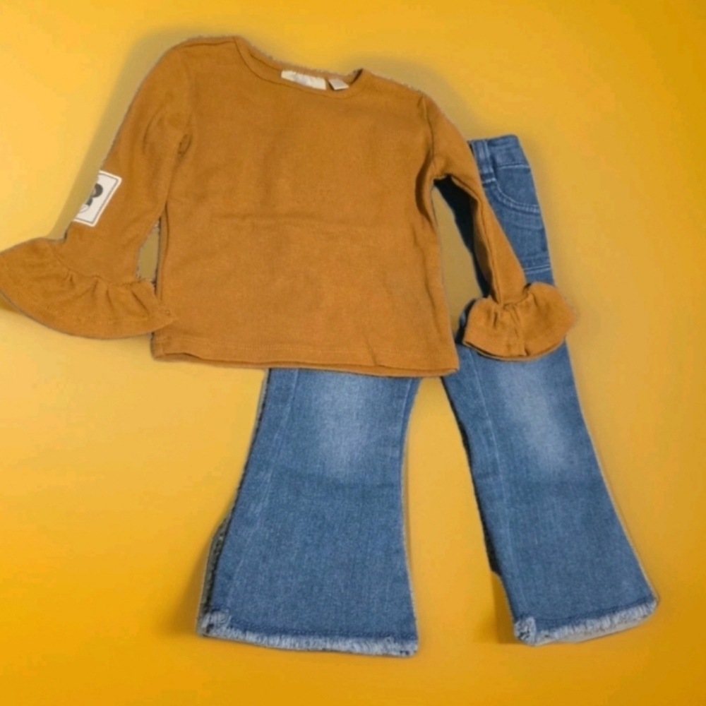 Jessica simpson jeans sz 12mLongsleeve Disney Minnie Mouse top sz 12m
